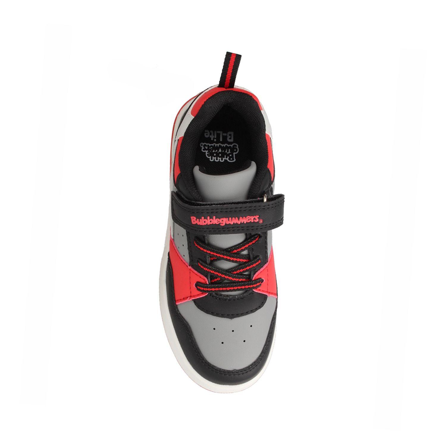 Zapatilla Niño Bubblegummers Dakar Gris-Rojo-3