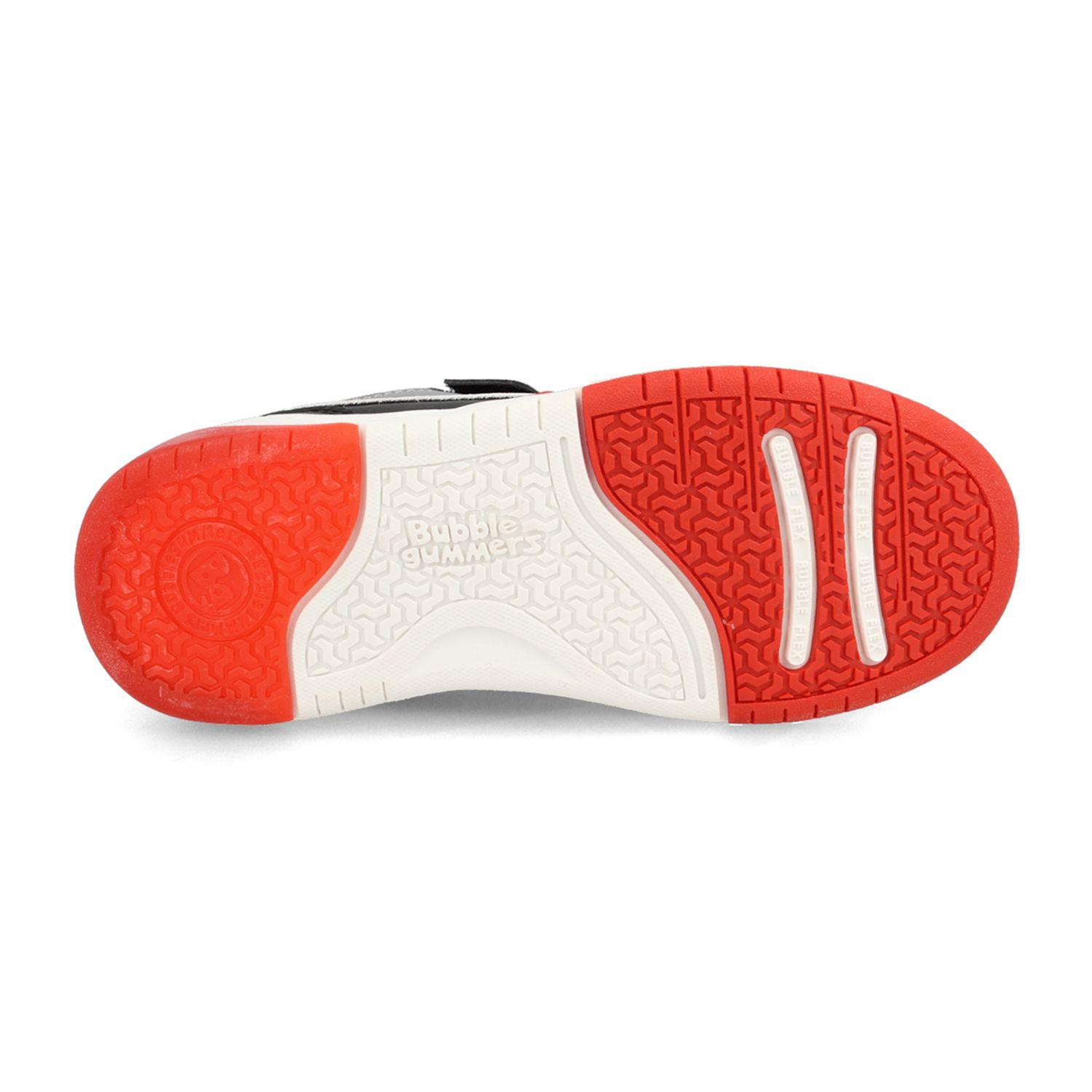 Zapatilla Niño Bubblegummers Dakar Gris-Rojo-4