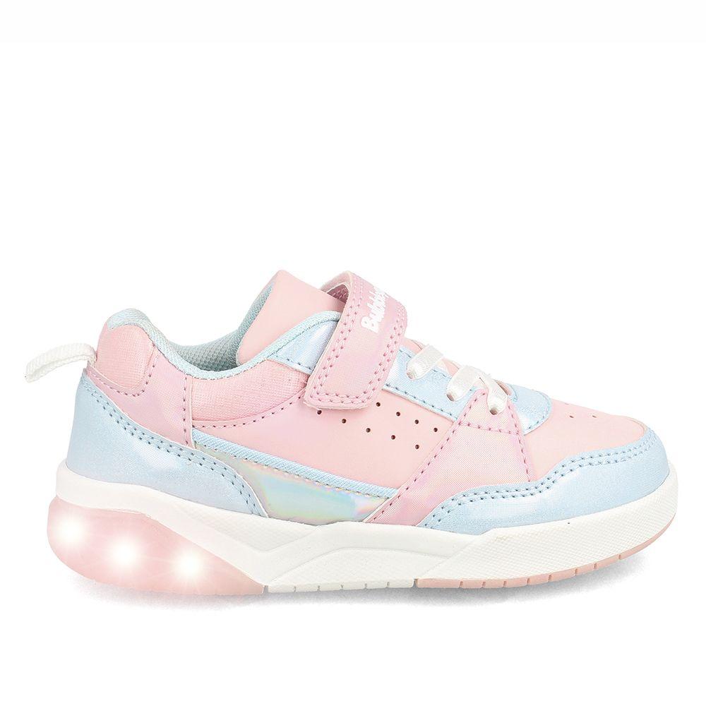 Zapatilla Niña Bubblegummers Luces Dakar Rosado-Aqua-7