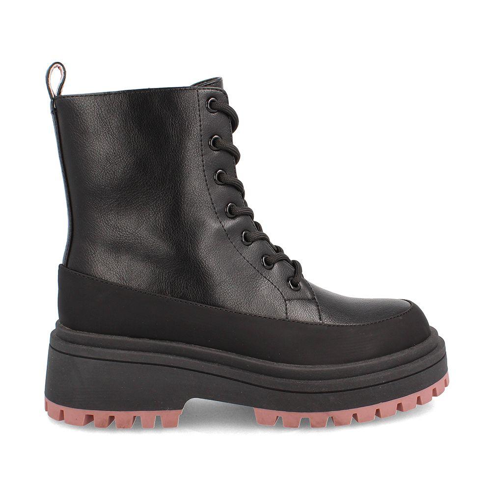 Botín Mujer Bata Red Label Mokka Negro-0