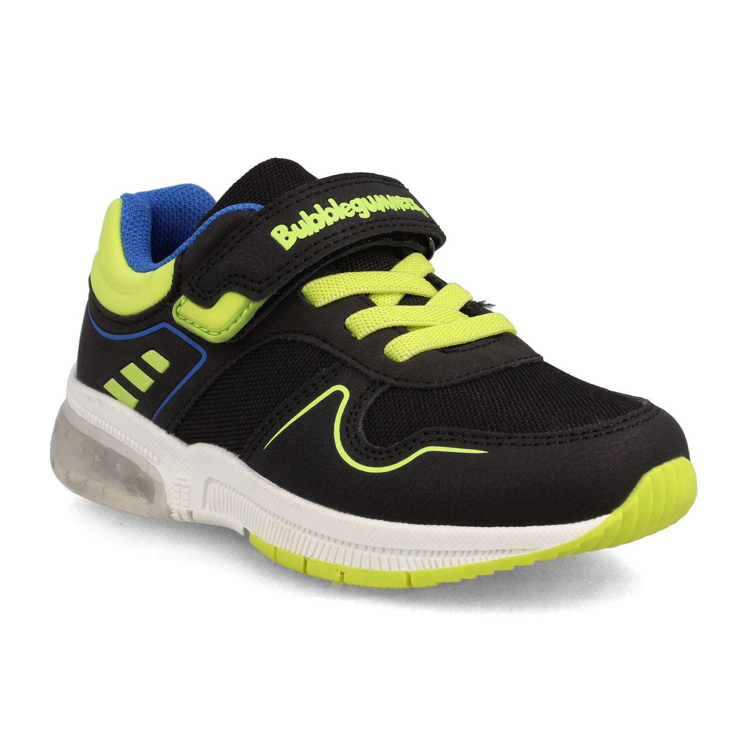 Zapatilla Niño Bubblegummers Ocean Negro - Verde Lima-1