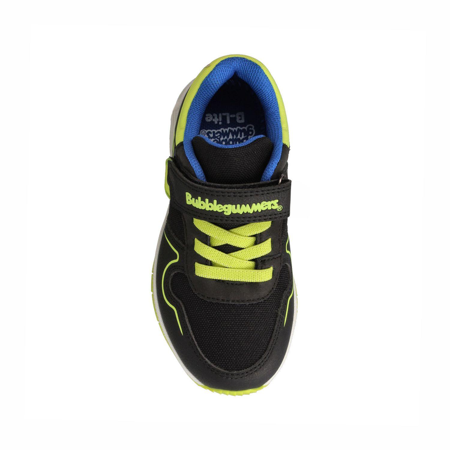 Zapatilla Niño Bubblegummers Ocean Negro - Verde Lima-3