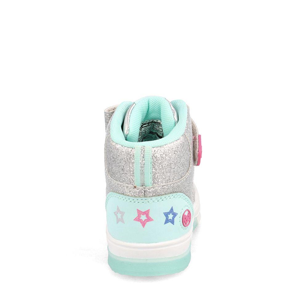 ZAPATILLA NIÑA BUBBLEGUMMERS NEON PLATEADO 26 - 29-2