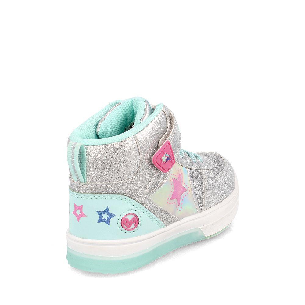 ZAPATILLA NIÑA BUBBLEGUMMERS NEON PLATEADO 26 - 29-3