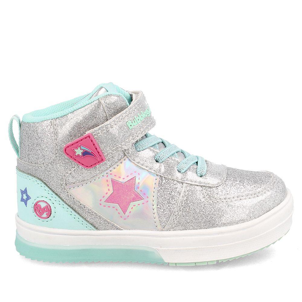 ZAPATILLA NIÑA BUBBLEGUMMERS NEON PLATEADO 26 - 29-0