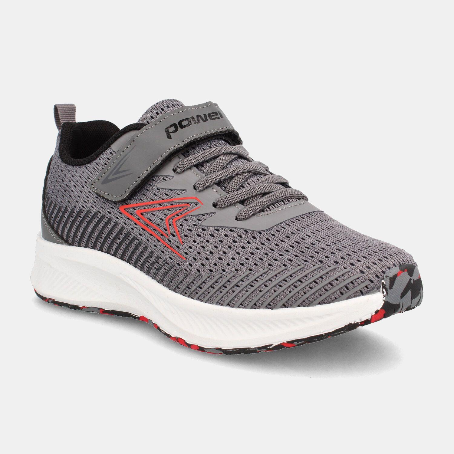 Zapatilla Niño Power Spring Gris - Rojo-1