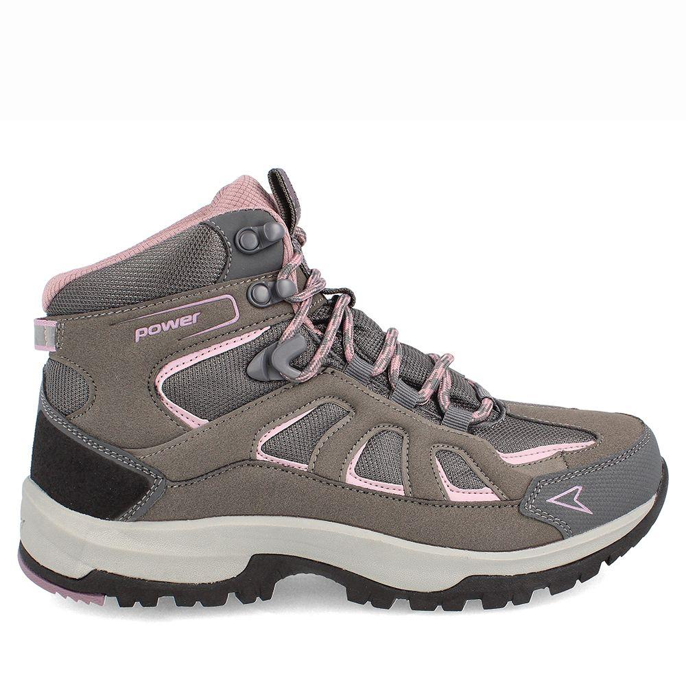 BOTÍN MUJER POWER RIFT WASATCH H20 GRIS - ROSA-4