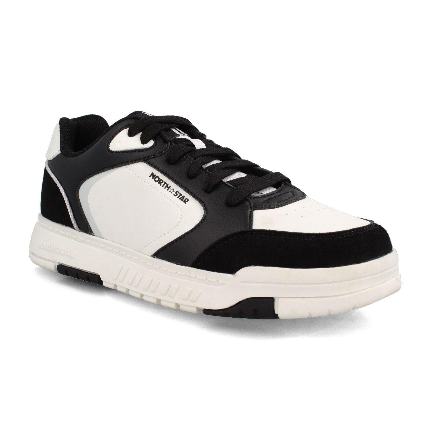 Zapatilla Hombre North Star Skater Wave Negro - Blanco-1