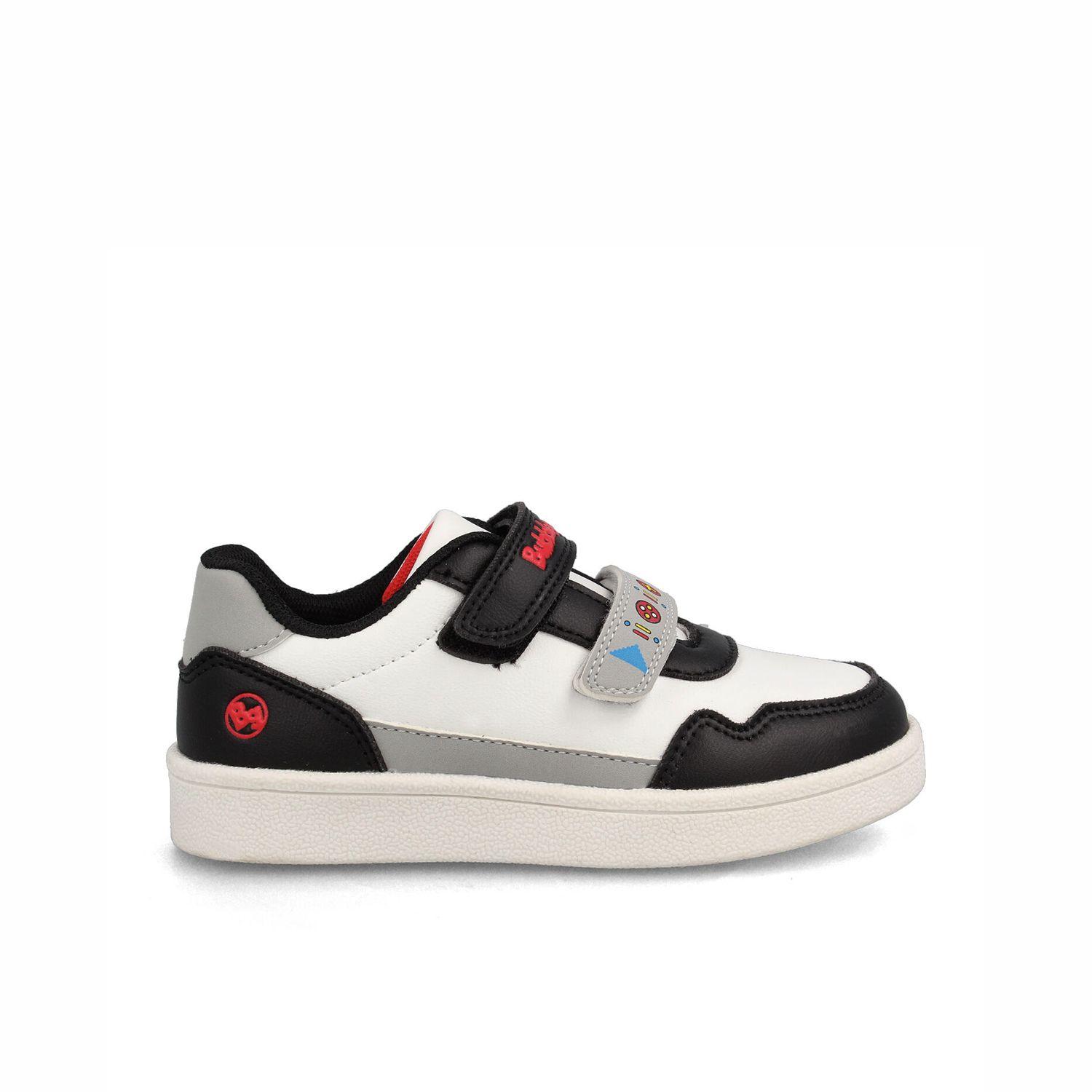 Zapatilla Niño Bubblegummers Clavel Blanco - Negro-0
