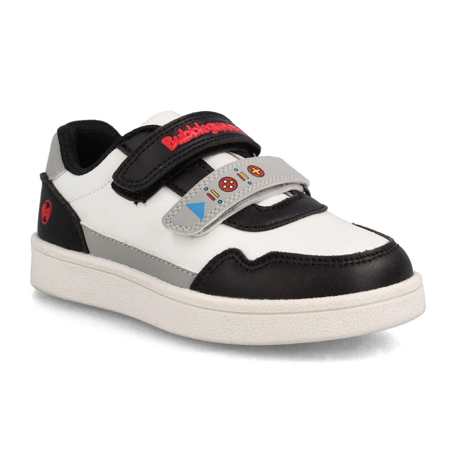 Zapatilla Niño Bubblegummers Clavel Blanco - Negro-1
