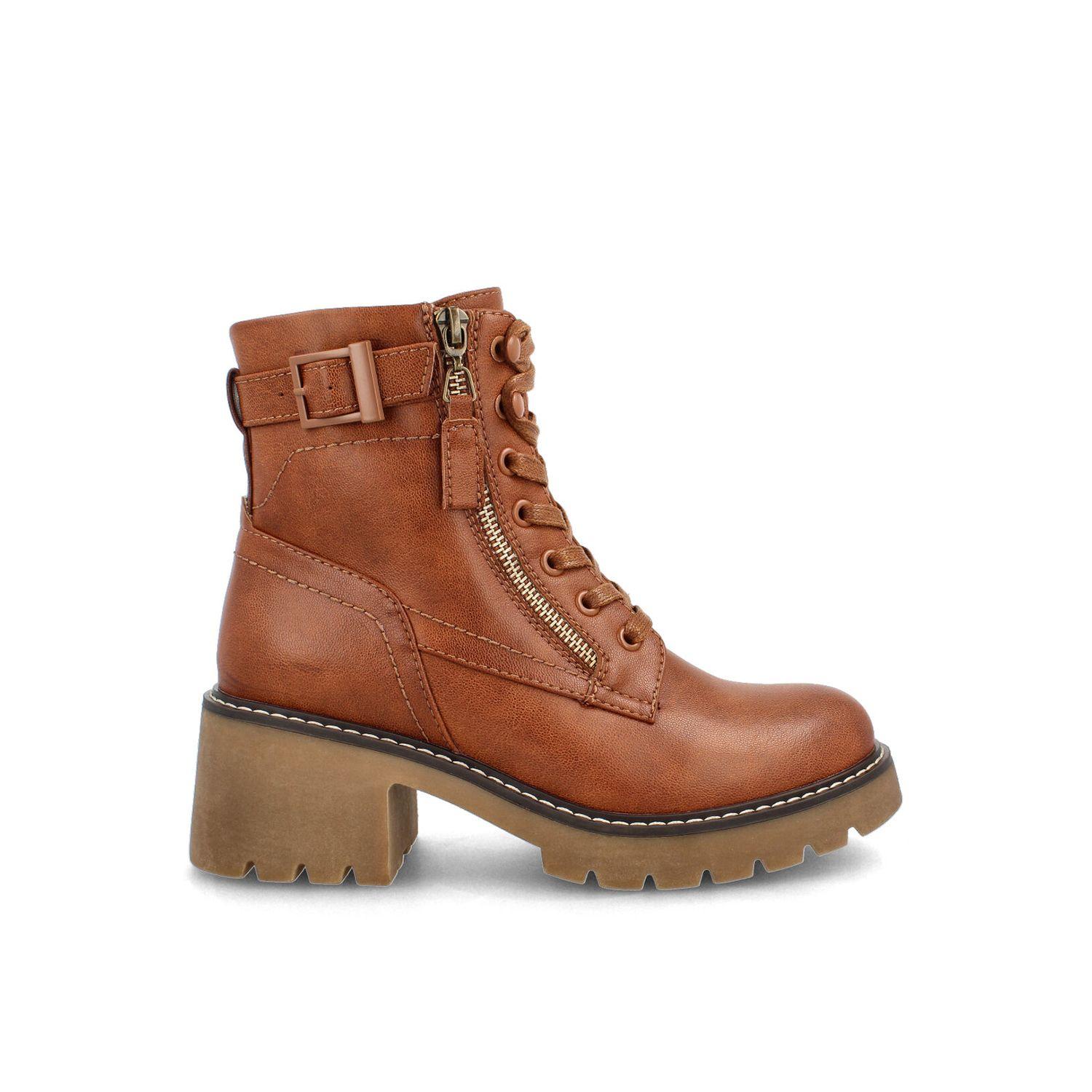 Botín Mujer Bata Roberta Camel-0