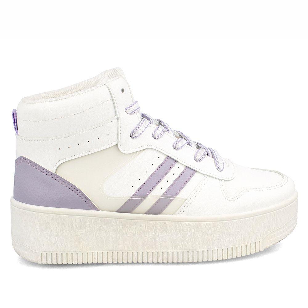 Zapatilla Mujer North Star Mayo Blanco-Celeste-4