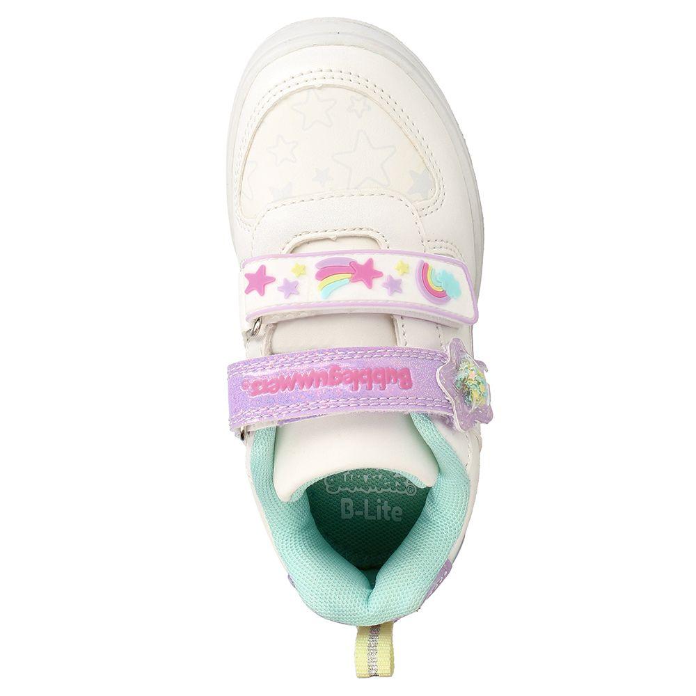 Zapatilla Niña Bubblegummers Luces Neon Blanco-Lila-5