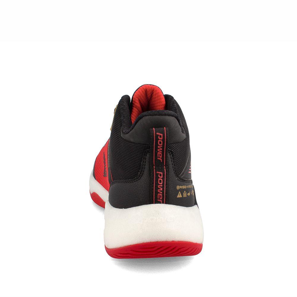 Zapatilla Hombre Power Xorise+300 Evo Clutch Negro-Rojo-2