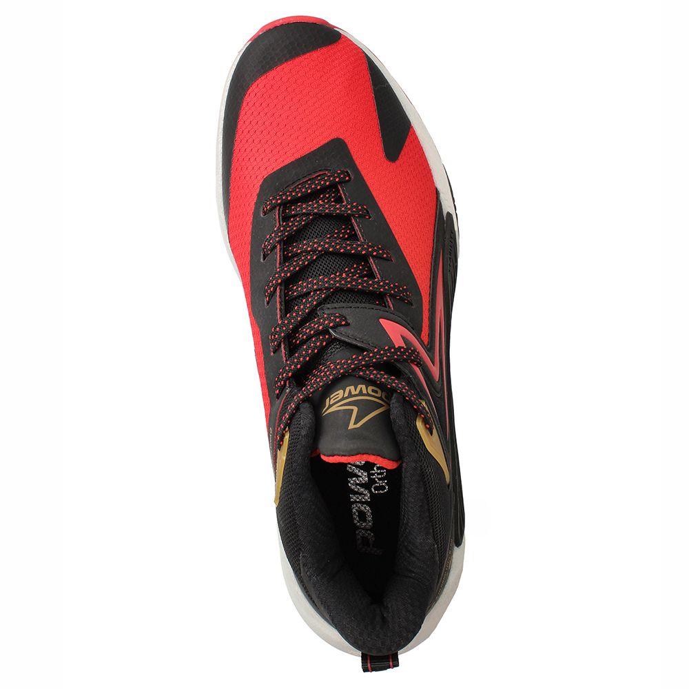 Zapatilla Hombre Power Xorise+300 Evo Clutch Negro-Rojo-5