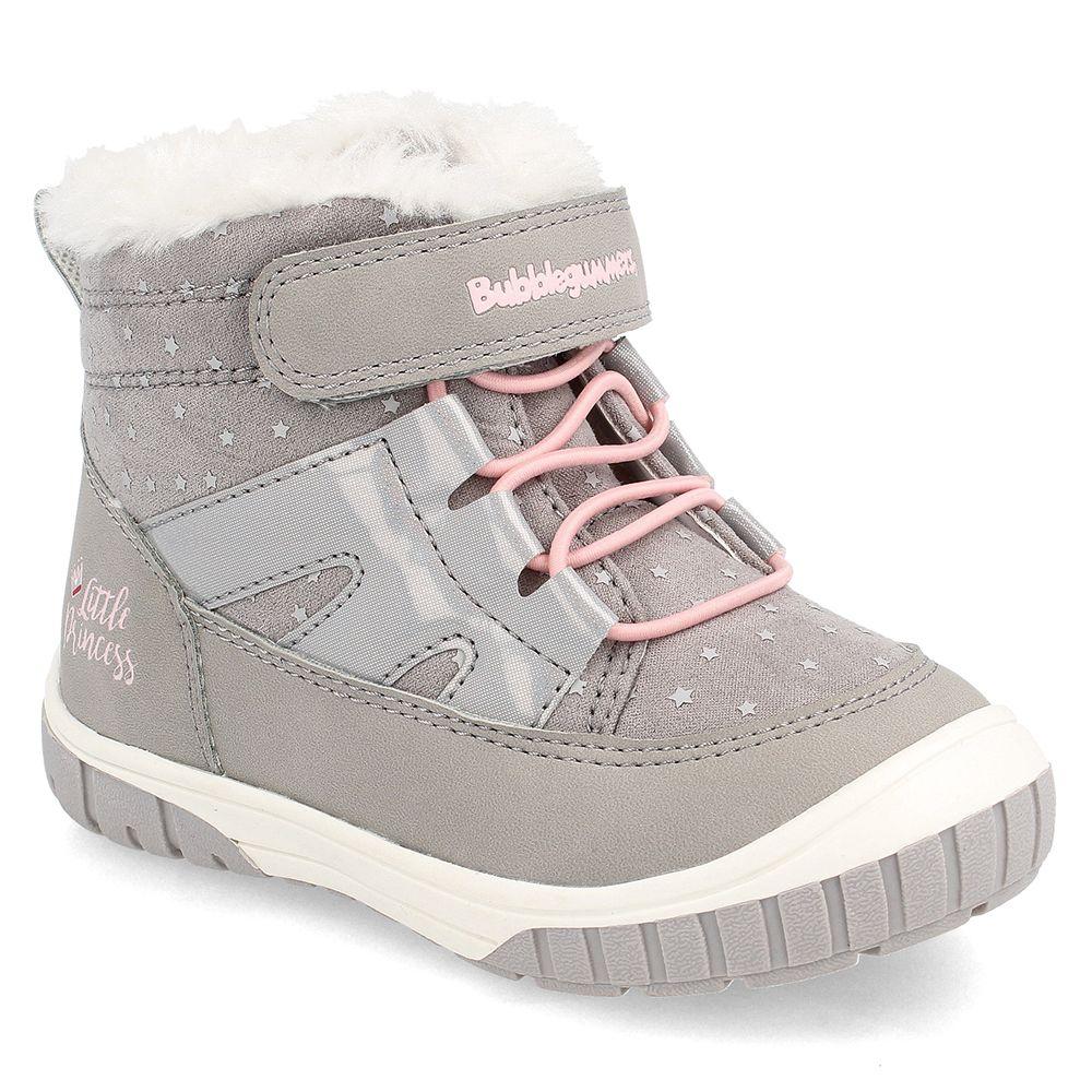 BOTÍN NIÑA BUBBLEGUMMERS STANLEY GRIS 26-29-0