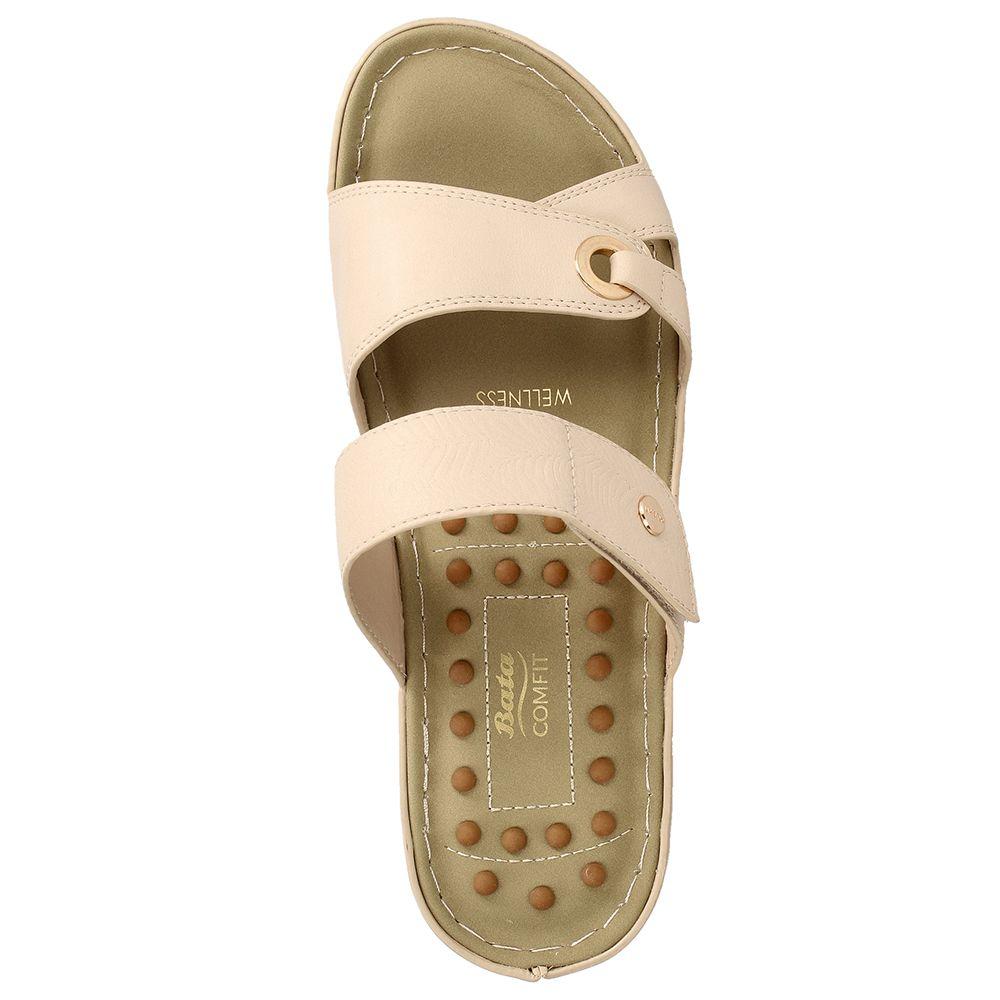 SANDALIA MUJER BATA COMFIT COLETTLE CREMA-5