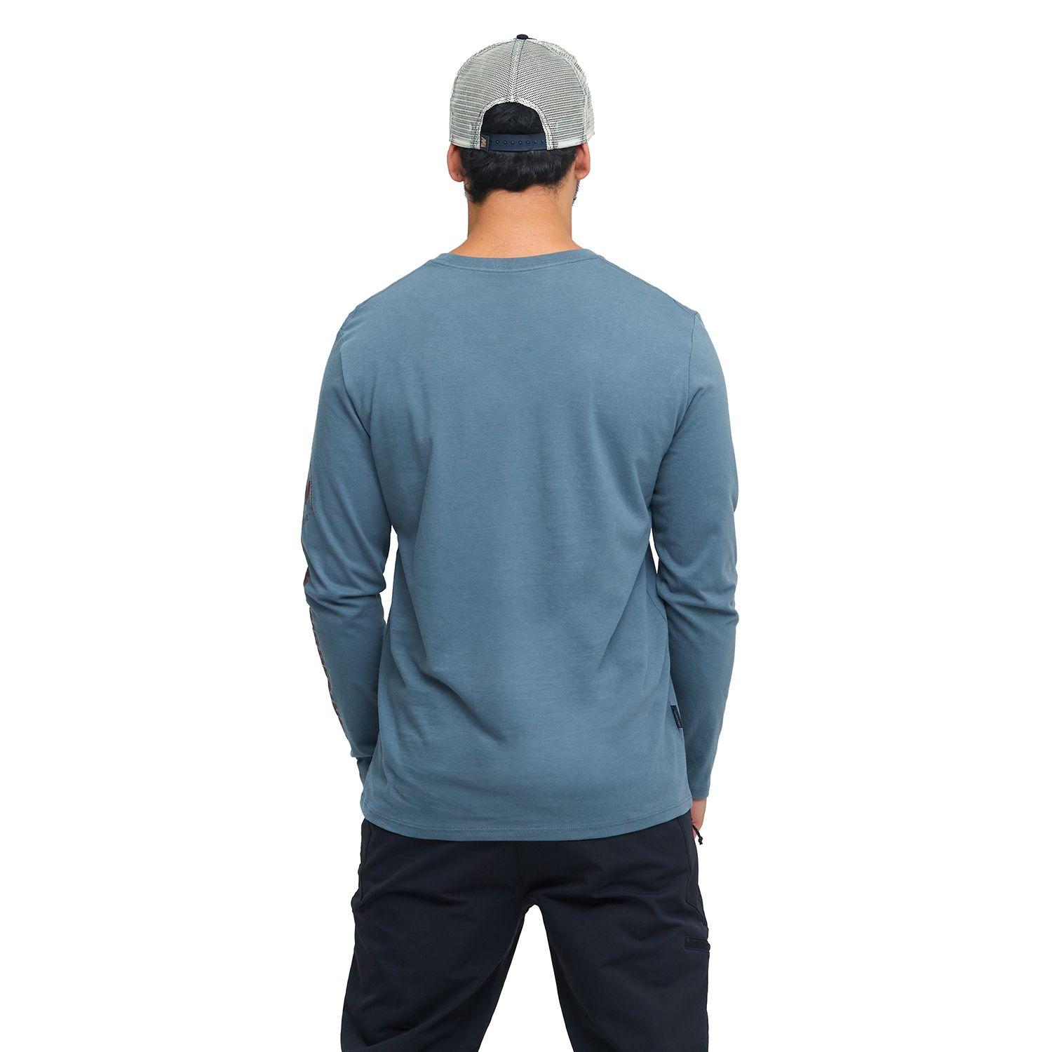 POLERA MANGA LARGA HOMBRE WEINBRENNER LAGAZA AZÚL - GRIS-1