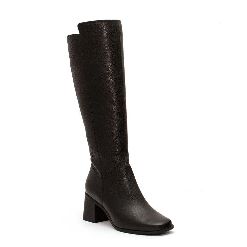 Bota Mujer Bata Violeta Negro-0
