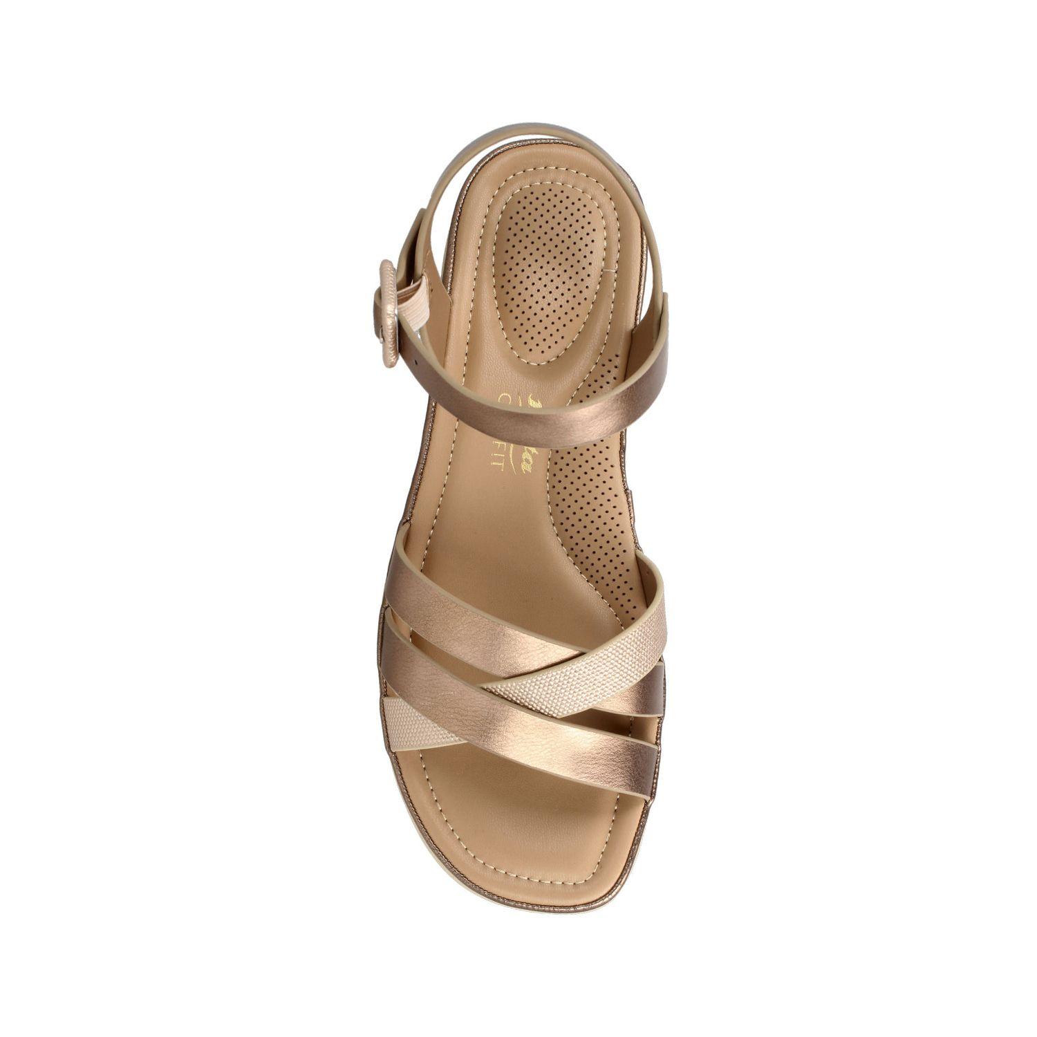 Sandalia Mujer Bata Cicily Champagne-3