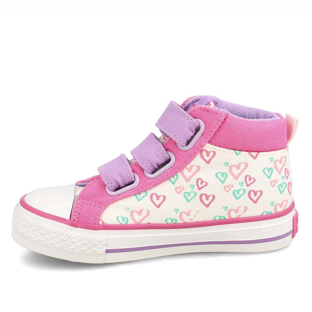 Zapatilla Niña Bubblegummers Astorga Blanco-Rosado-4