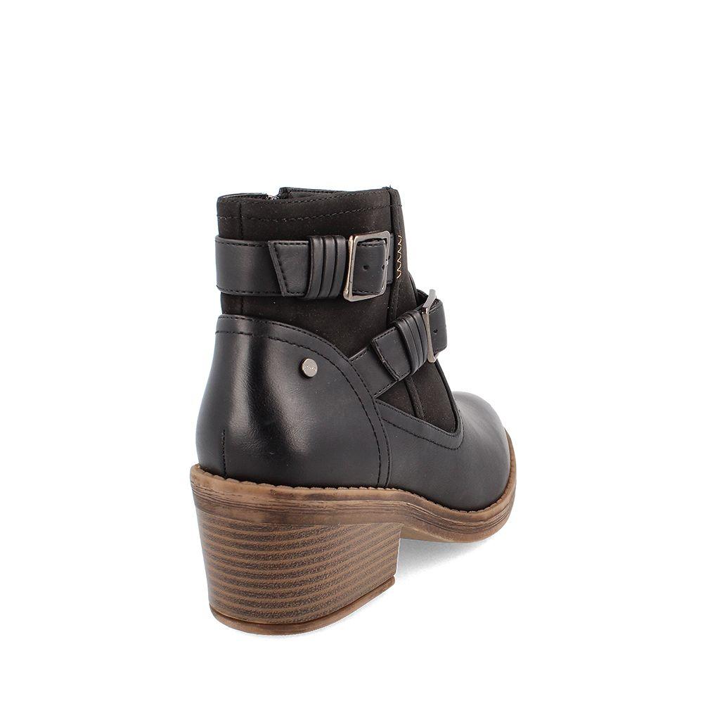 BOTÍN TEXANO MUJER BATA BIANCA NEGRO-3