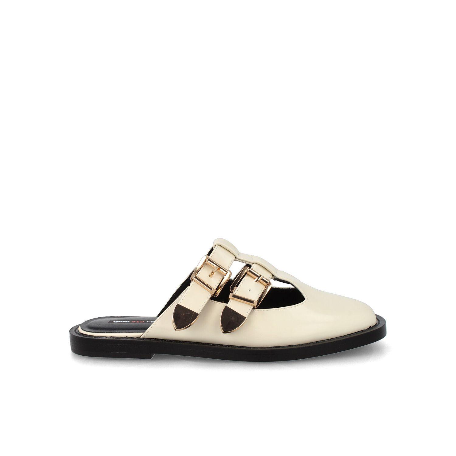 Mule Mujer Bata Lory Blanco-0