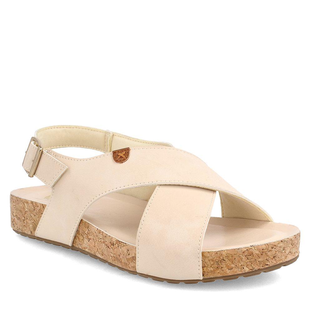 SANDALIA MUJER BATA ENJOY CREMA-0