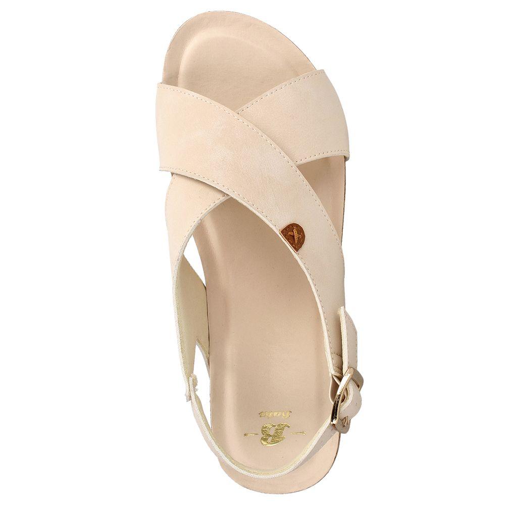 SANDALIA MUJER BATA ENJOY CREMA-5