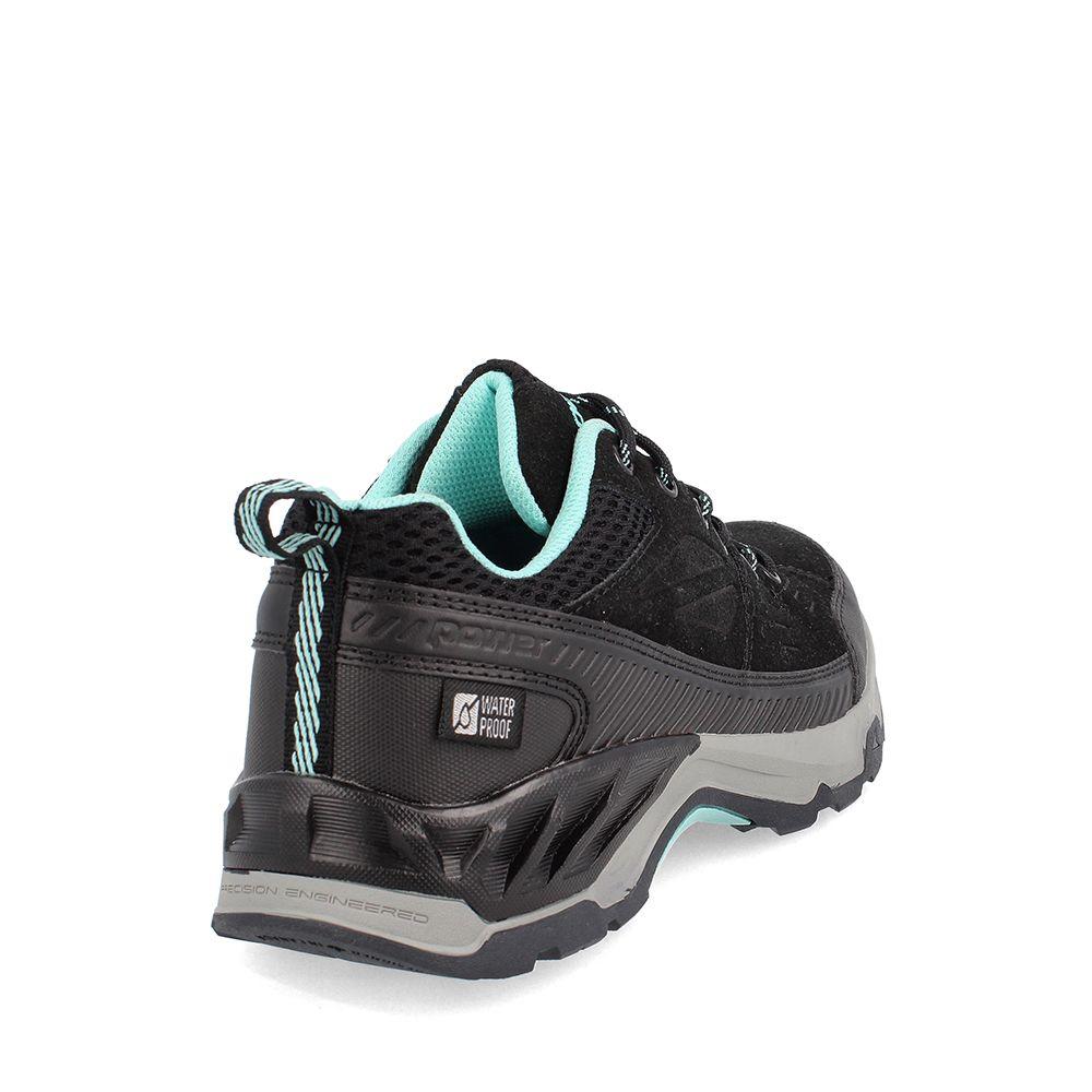 ZAPATILLA OUTDOOR MUJER POWER H20 NEGRO - TURQUESA-3