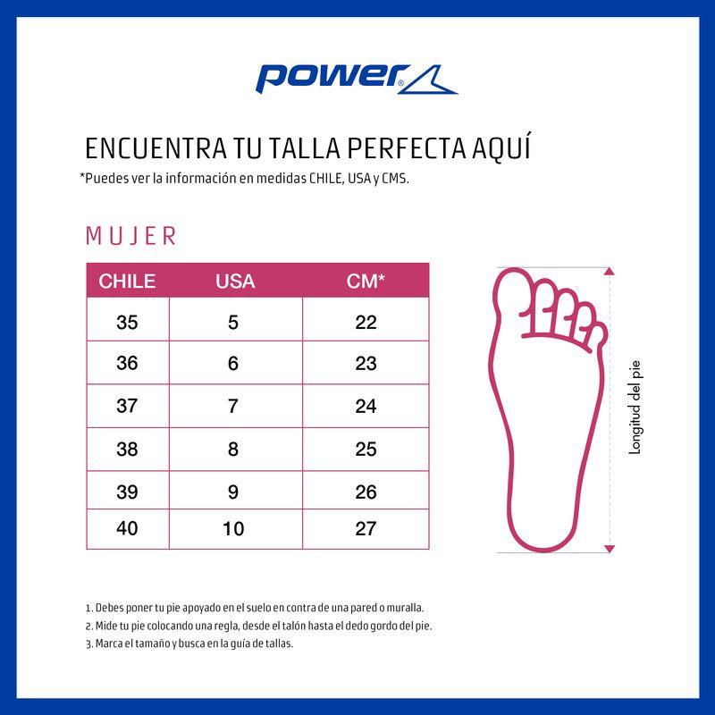 ZAPATILLA OUTDOOR MUJER POWER H20 NEGRO - TURQUESA-7