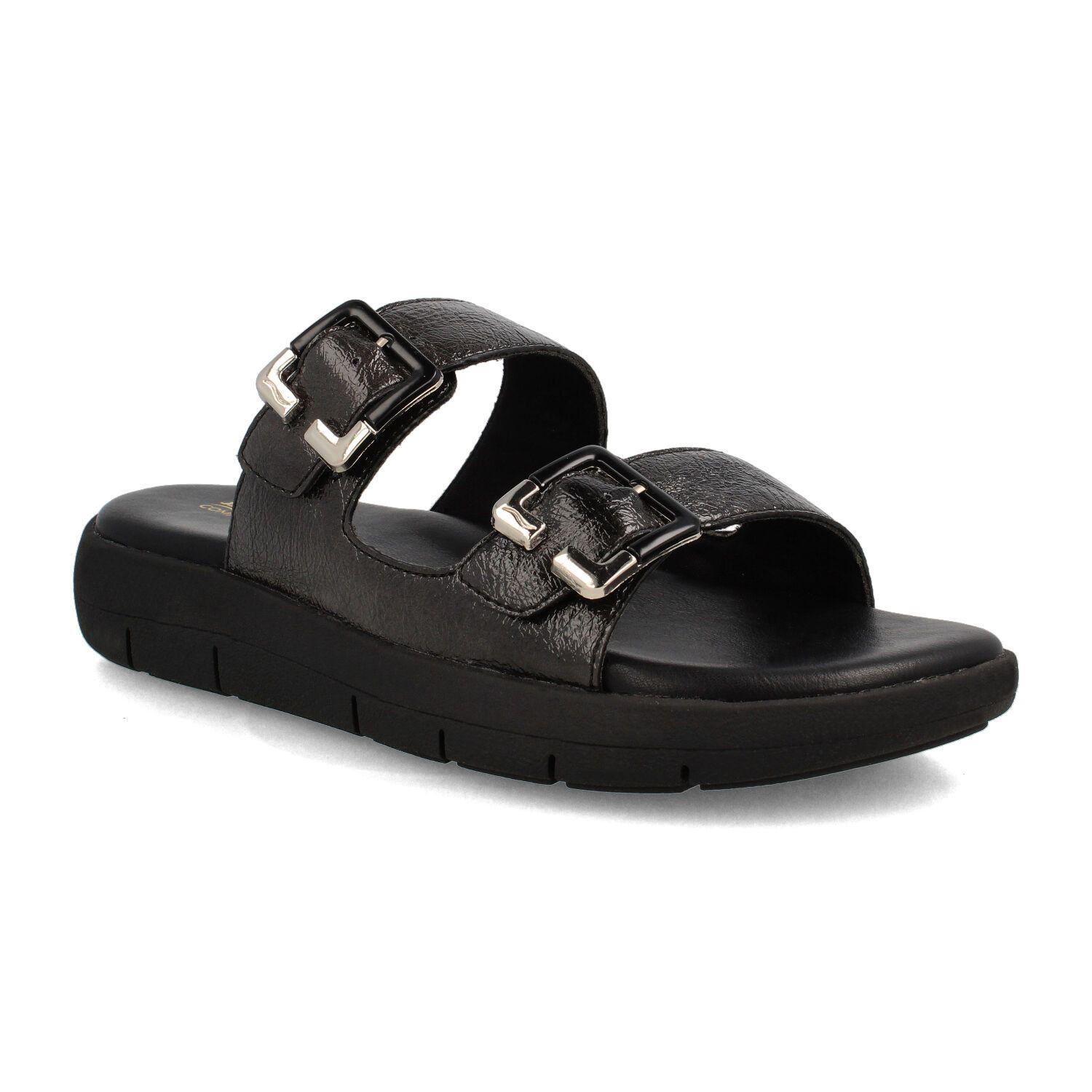 Sandalia Mujer Bata Franca Negro-1