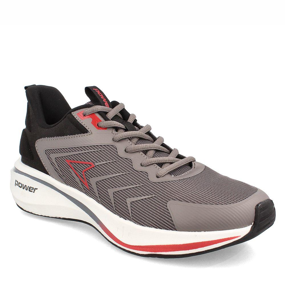 Zapatilla Hombre Power Swift Gris-Rojo-0