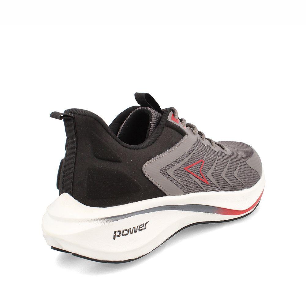 Zapatilla Hombre Power Swift Gris-Rojo-3