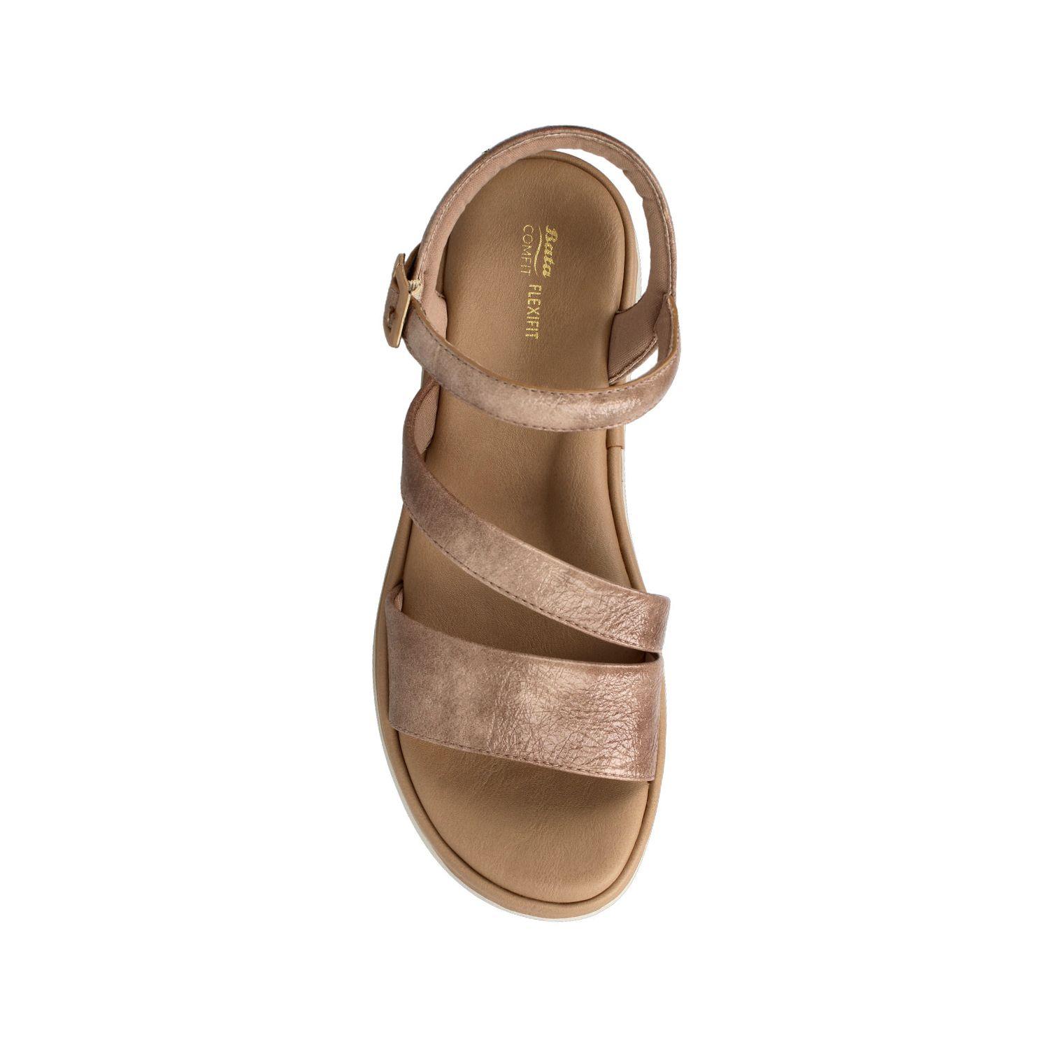Sandalia Mujer Bata Felicia Café-3