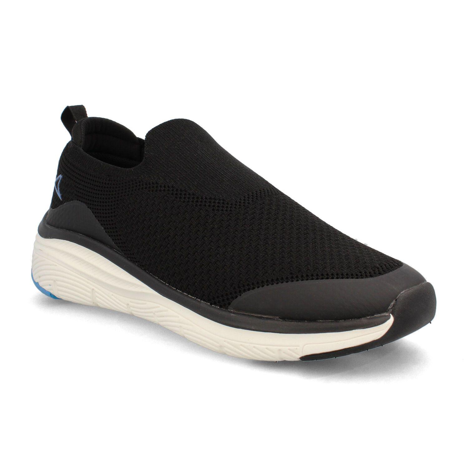 Zapatilla Hombre Power Helca Slip Negro-Blanco-1