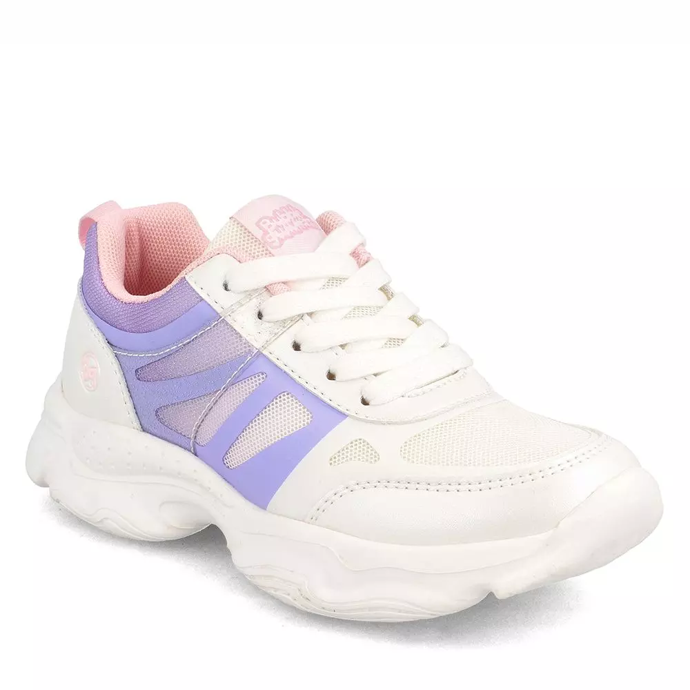 Zapatilla Niña Bubblegummers Bolt Blanco-Lila-0