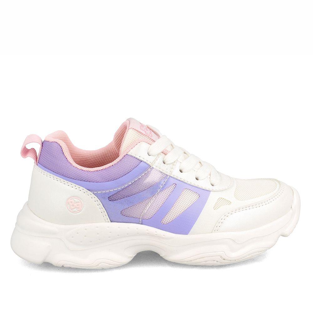 Zapatilla Niña Bubblegummers Bolt Blanco-Lila-0
