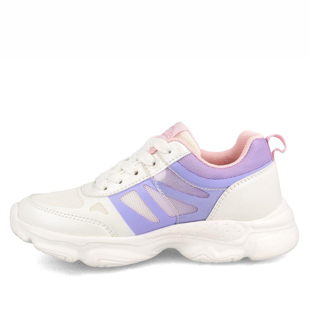 Zapatilla Niña Bubblegummers Bolt Blanco-Lila-4