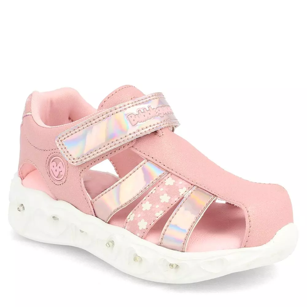 SANDALIA NIÑA BUBBLEGUMMERS HEART LITE ROSADO 30-33-0