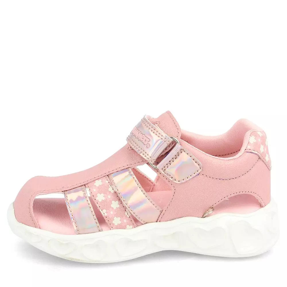SANDALIA NIÑA BUBBLEGUMMERS HEART LITE ROSADO 30-33-1