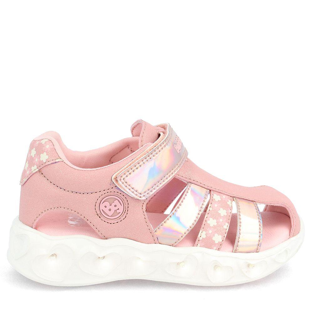 SANDALIA NIÑA BUBBLEGUMMERS HEART LITE ROSADO 30-33-7