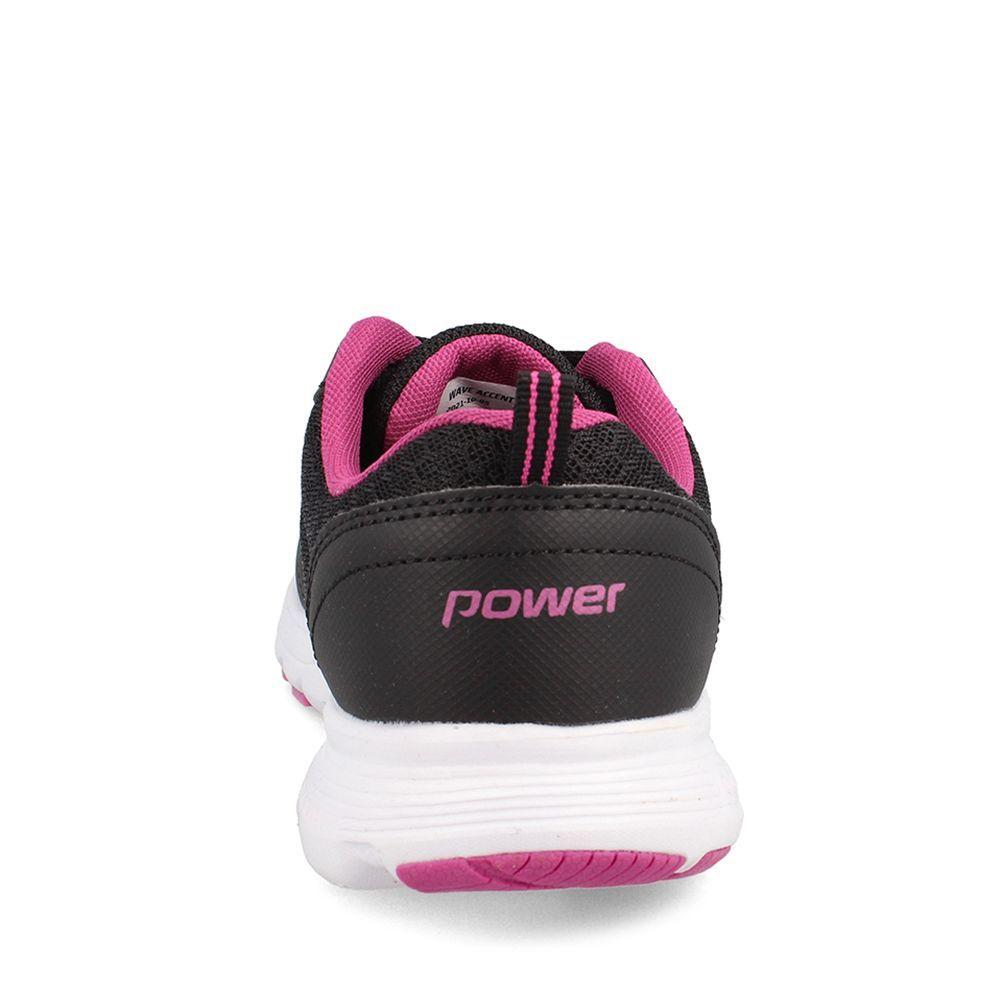 ZAPATILLA POWER MUJER WAVE ACCENT NEGRO-2