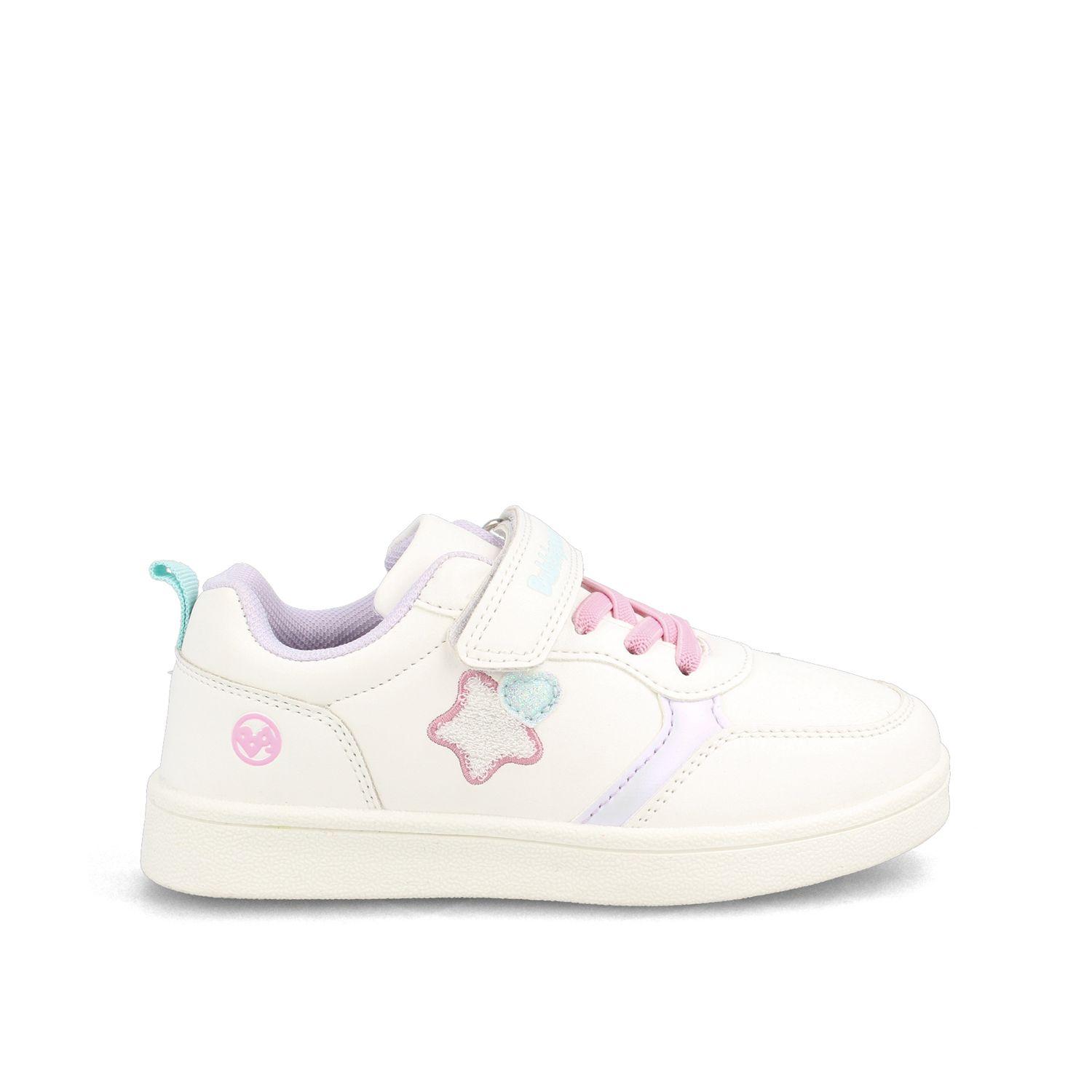 Zapatilla Niña Bubblegummers Clavel Blanco-Lila I-0