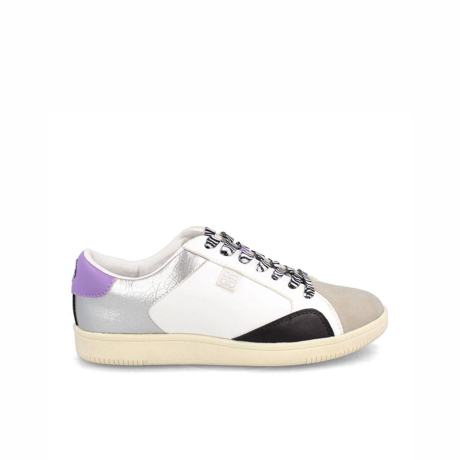 Zapatilla Mujer Bata Red Label Cleo Co Blanco - Plateado-0