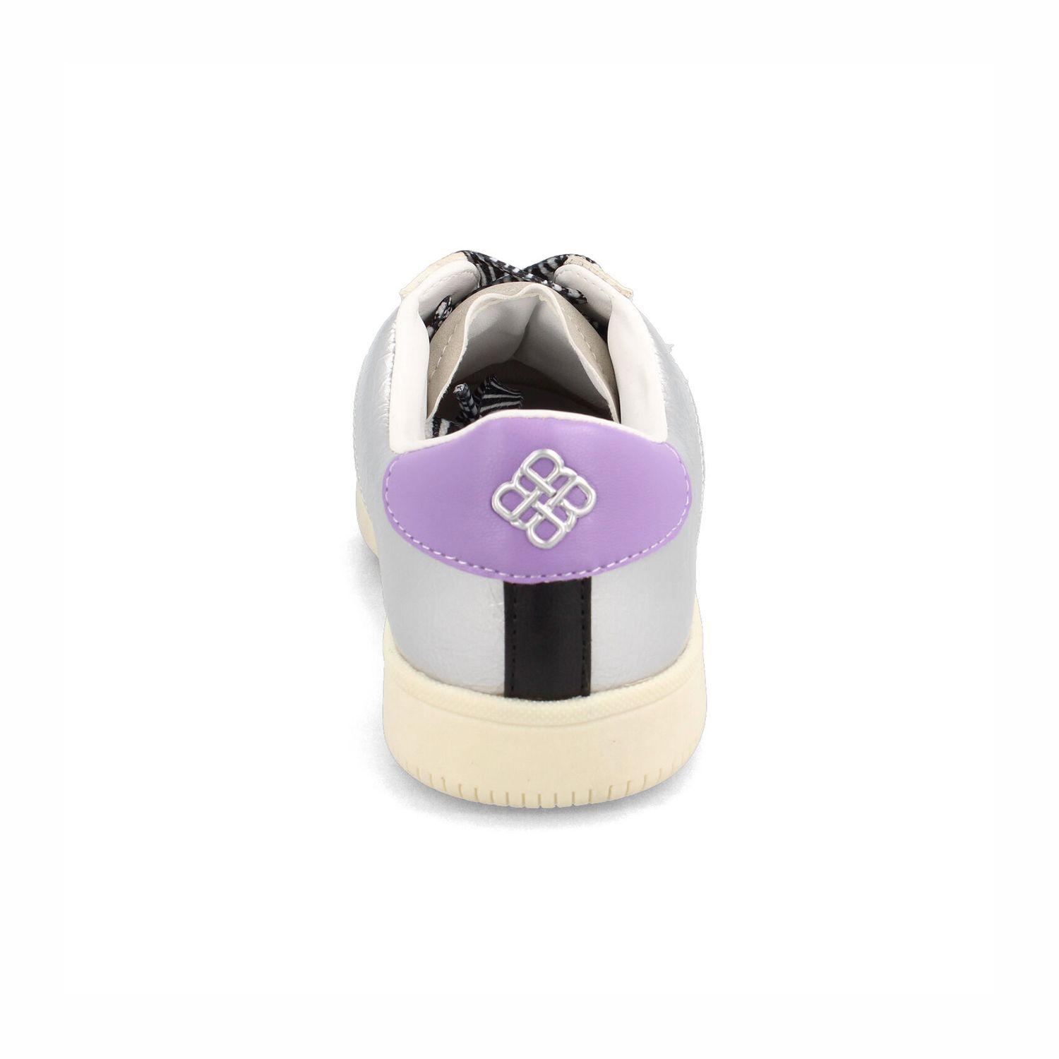 Zapatilla Mujer Bata Red Label Cleo Co Blanco - Plateado-2