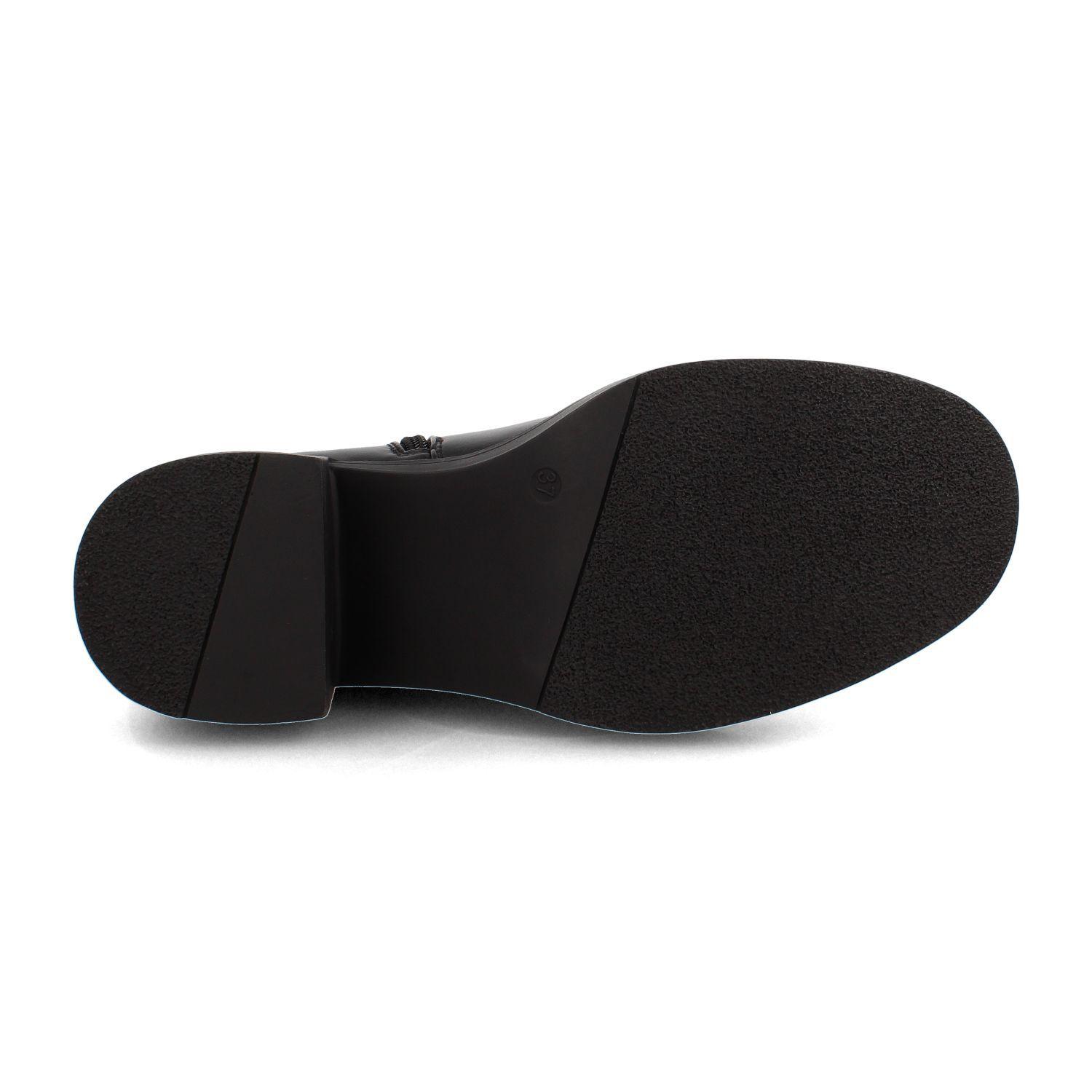 Botín Mujer Bata Angelic Negro Hebilla-4