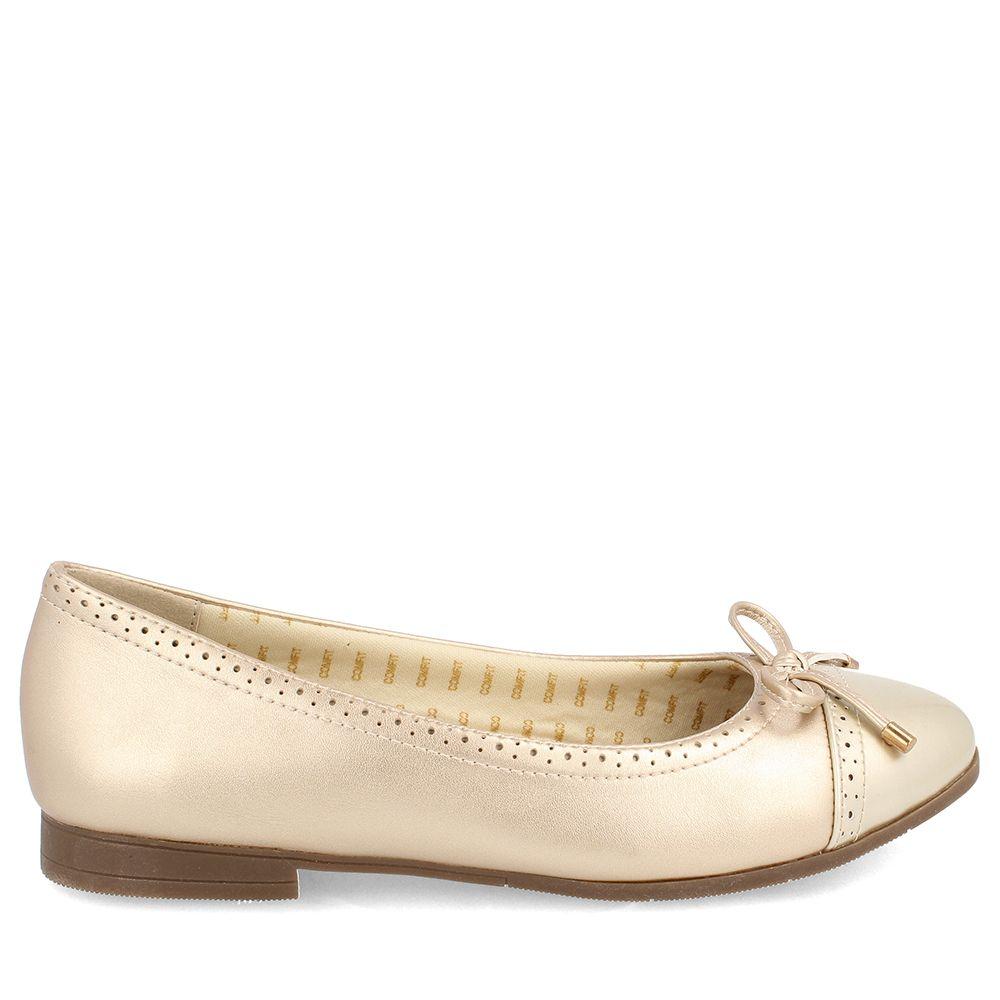 BALLERINA BATA MUJER CLAUDINE DORADO-3