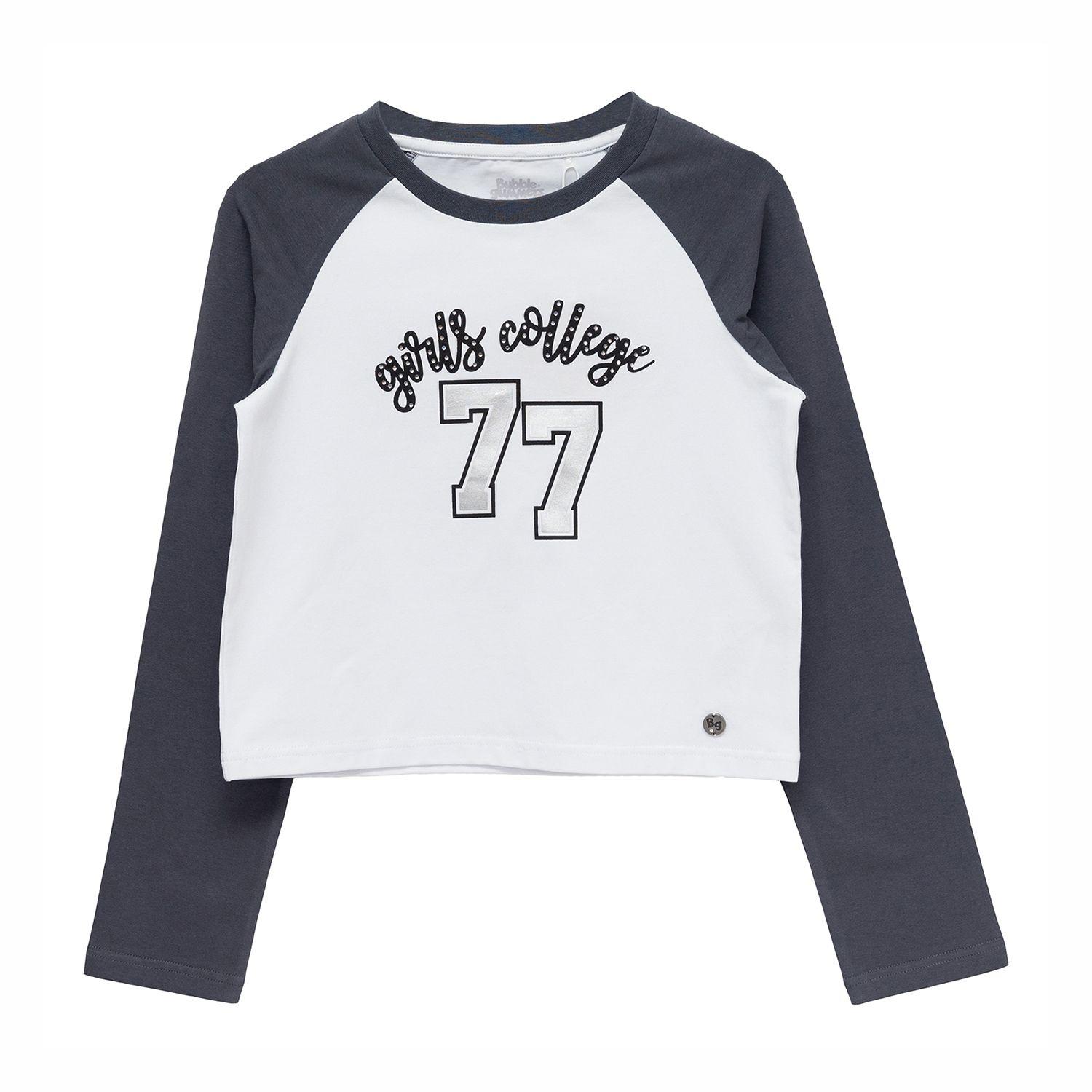 Poleras Manga Larga Niña Bubblegummers Amalfi Blanco Teens-0