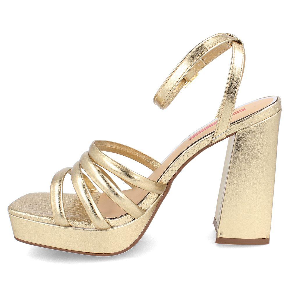 SANDALIA MUJER BATA RED LABEL KIRA GOLD-1